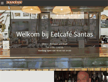 Tablet Screenshot of eetcafesantas.nl